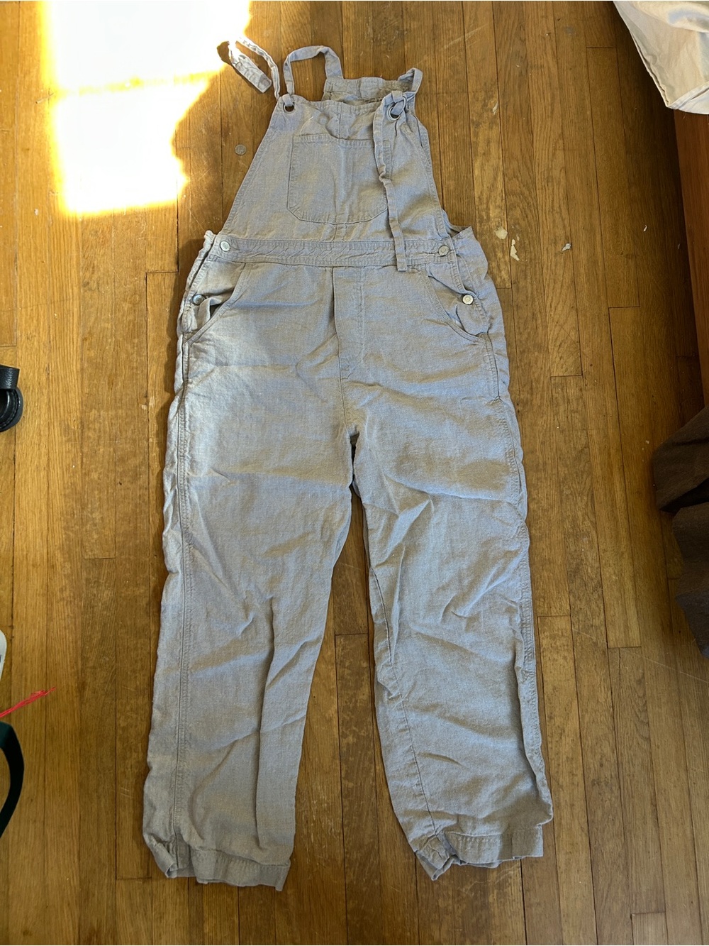 Natural Linen Overalls